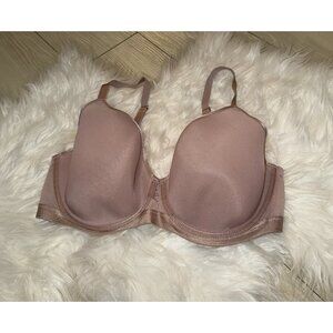 Soma Lightly Lined Perfect Coverage Bra Mesh Underwire Womens 36DD Pink